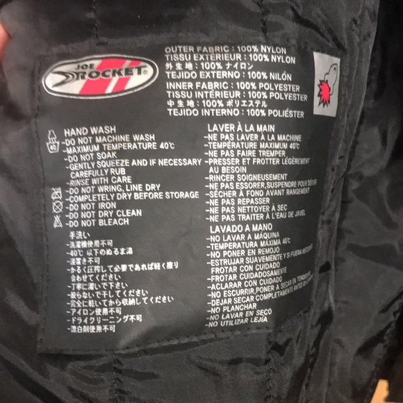 Unisex Joe Rocket Motorcycle Jacket w/liner, shoulder, elbow pads Sz L (SKU B) - Picture 3 of 10